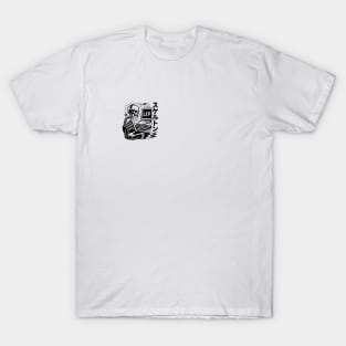 Skeleton with headphone (front side only) T-Shirt
